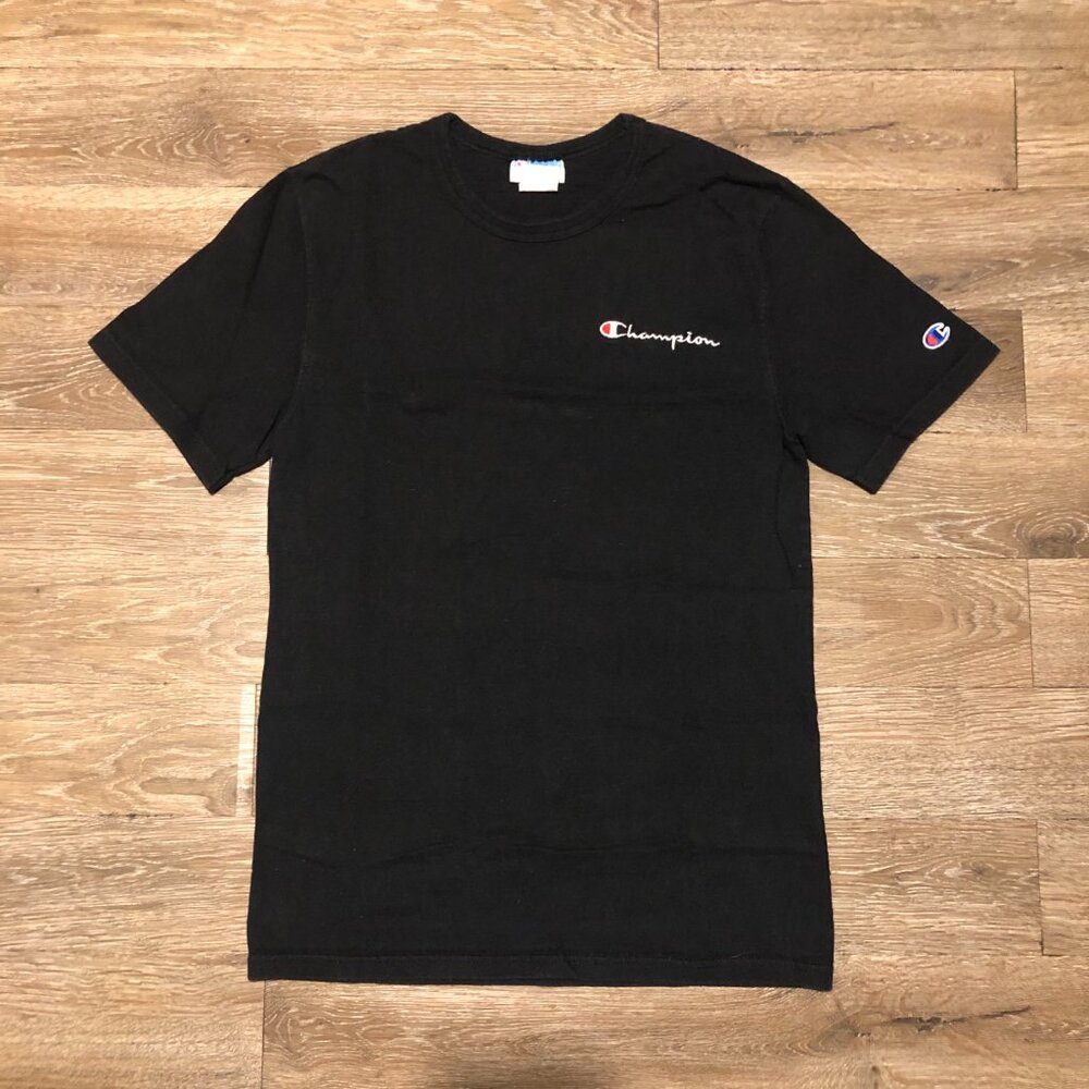 Champion T-Shirt Men's Small Reflective Embroidered Logo Vintage EUC